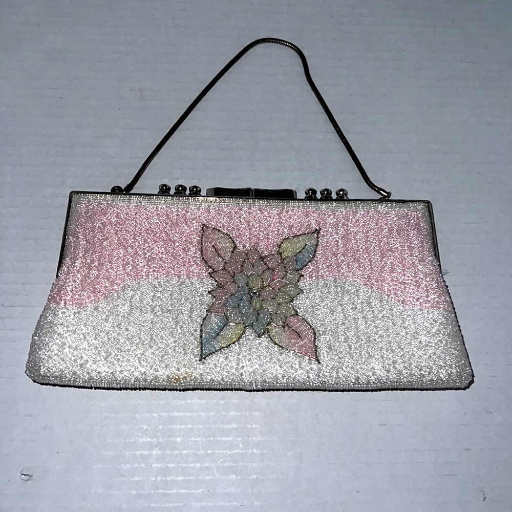 Vintage Beaded clutch bag